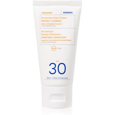 Korres Yoghurt Sunscreen Zonnebrandcrème voor Gezicht met Hoge UV Bescherming SPF 30 50 ml Korres Yoghurt Sunscreen Zonnebrandcrème voor Gezicht met Hoge UV Bescherming SPF 30 50 ml