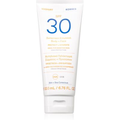 Korres Yoghurt Sunscreen Bruiningsemulsie voor Gezicht en Lichaam SPF 30 200 ml Korres Yoghurt Sunscreen Bruiningsemulsie voor Gezicht en Lichaam SPF 30 200 ml