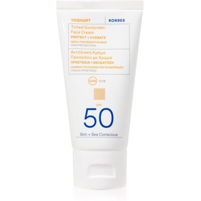 Korres Zonneyoghurt SPF50 - Zonnebrandcrème met natuurlijke tint Korres Zonneyoghurt SPF50 - Zonnebrandcrème met natuurlijke tint