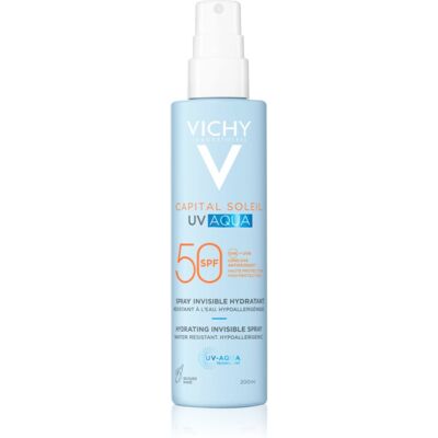 Vichy Capital Soleil UV Aqua Beschermende Spray met Hydraterende Werking SPF 50 200 ml Vichy Capital Soleil UV Aqua Beschermende Spray met Hydraterende Werking SPF 50 200 ml
