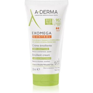 A-Derma Exomega Control Emollient Cream Bodycrème voor Zeer Droge Gevoelige en Atopische Huid 50 ml A-Derma Exomega Control Emollient Cream Bodycrème voor Zeer Droge Gevoelige en Atopische Huid 50 ml