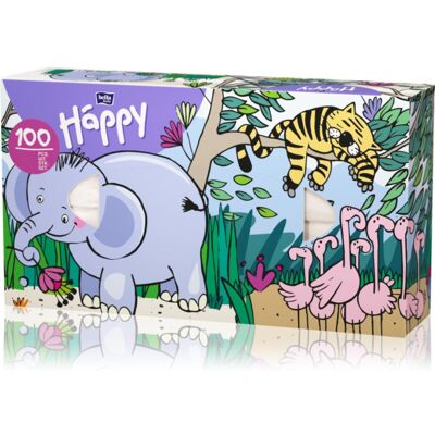 BELLA Baby Happy Paper Tissues papieren zakdoekjes 100 st BELLA Baby Happy Paper Tissues papieren zakdoekjes 100 st