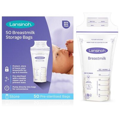 Lansinoh Zuigflesjes voor Borstvoeding - 50 stuks Lansinoh Zuigflesjes voor Borstvoeding - 50 stuks