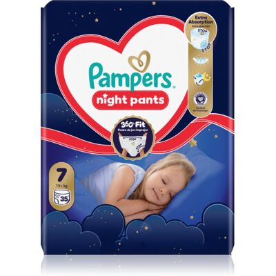 Pampers Night Pants Size 7 wegwerp-luierbroekjes voor ’s nachts 15+ kg 35 st Pampers Night Pants Size 7 wegwerp-luierbroekjes voor ’s nachts 15+ kg 35 st