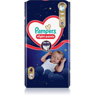 Pampers Night Pants Size 4 wegwerp-luierbroekjes voor ’s nachts 9-15 kg 52 st Pampers Night Pants Size 4 wegwerp-luierbroekjes voor ’s nachts 9-15 kg 52 st