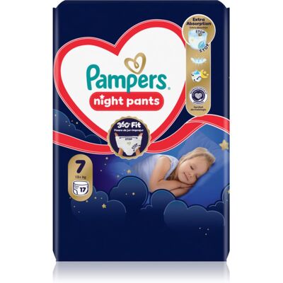 Pampers Night Pants Size 7 wegwerp-luierbroekjes voor ’s nachts 15+ kg 17 st Pampers Night Pants Size 7 wegwerp-luierbroekjes voor ’s nachts 15+ kg 17 st