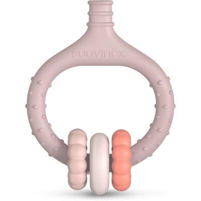 Suavinex Gum Massager bijtring 0 m+ Pink 1 st Suavinex Gum Massager bijtring 0 m+ Pink 1 st