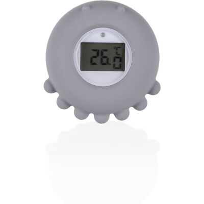 Zopa Siliconen Digitale Thermometer - Badthermometer voor Kinderen - Dove Grey Zopa Siliconen Digitale Thermometer - Badthermometer voor Kinderen - Dove Grey
