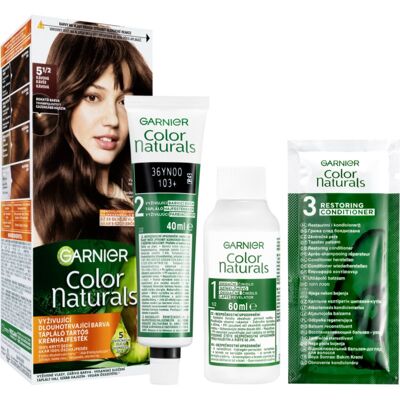 Garnier Color Naturals Creme Haarkleuring Tint 5 1/2 Creamy Coffee 1 st Garnier Color Naturals Creme Haarkleuring Tint 5 1/2 Creamy Coffee 1 st