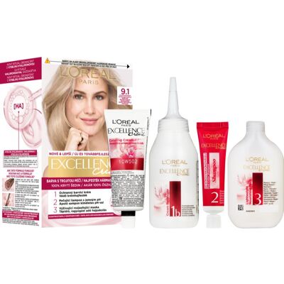 L’Oréal Paris Excellence Creme Haarkleuring Tint 9.1 1 st L’Oréal Paris Excellence Creme Haarkleuring Tint 9.1 1 st