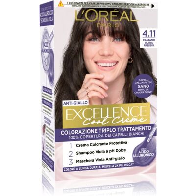 L’Oréal Paris Excellence Cool Creme Haarkleuring Tint 4.11 Ultra Ash Brown 1 st L’Oréal Paris Excellence Cool Creme Haarkleuring Tint 4.11 Ultra Ash Brown 1 st