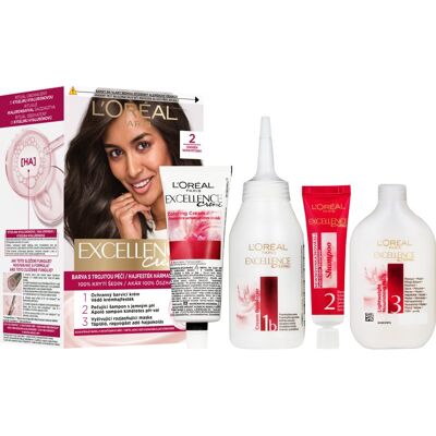 L’Oréal Paris Excellence Creme Haarkleuring Tint 2 1 st L’Oréal Paris Excellence Creme Haarkleuring Tint 2 1 st