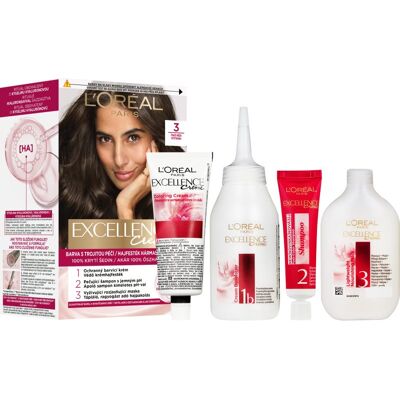 L’Oréal Paris Excellence Creme Haarkleuring Tint 3 1 st L’Oréal Paris Excellence Creme Haarkleuring Tint 3 1 st