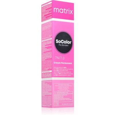 Matrix SoColor Pre-Bonded Pernamente Haarkleuring voor grijsdekking Tint medium blonde neutral 90 ml Matrix SoColor Pre-Bonded Pernamente Haarkleuring voor grijsdekking Tint medium blonde neutral 90 ml