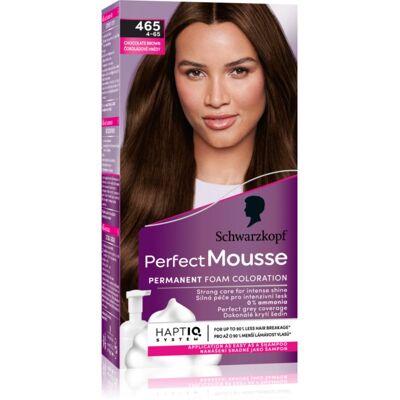 Schwarzkopf Perfect Mousse 465 Chocoladebruin - Haarkleuring Schwarzkopf Perfect Mousse 465 Chocoladebruin - Haarkleuring