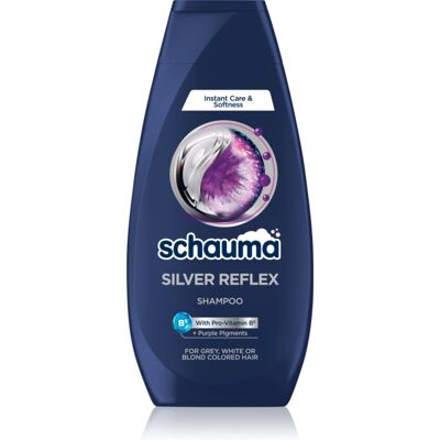 Schwarzkopf Schauma Silver Reflex shampoo die gele tonen neutraliseert voor ontkleurd, gehighlight, koud-blond haar 350 ml Schwarzkopf Schauma Silver Reflex shampoo die gele tonen neutraliseert voor ontkleurd, gehighlight, koud-blond haar 350 ml