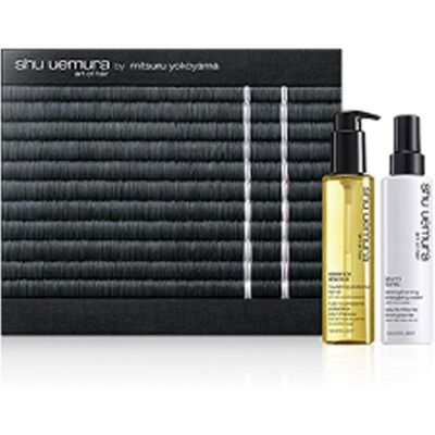 Shu Uemura Essence Absolue + Izumi Tonic Gift Set voor Versterking en Glans van Haar Shu Uemura Essence Absolue + Izumi Tonic Gift Set voor Versterking en Glans van Haar