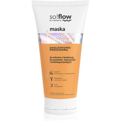 so!flow Frizzy and Dry Hair Protein-Emollient Mask Gladmakende Masker tegen Kroes Haar 200 ml so!flow Frizzy and Dry Hair Protein-Emollient Mask Gladmakende Masker tegen Kroes Haar 200 ml