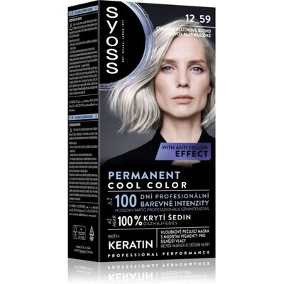 Syoss Permanente Koel Platinum Blond Haarverf - 50ml Syoss Permanente Koel Platinum Blond Haarverf - 50ml