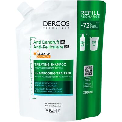 Vichy Dercos Anti-Dandruff Anti-Ross Shampoo voor Normaal tot Vet Haar 390 ml Vichy Dercos Anti-Dandruff Anti-Ross Shampoo voor Normaal tot Vet Haar 390 ml