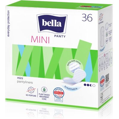 BELLA Mini Ondergoedbeschermers - Ademend, Zacht, Discreet - Damenliners BELLA Mini Ondergoedbeschermers - Ademend, Zacht, Discreet - Damenliners