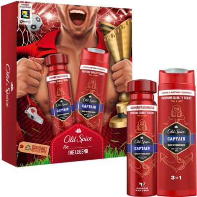 Old Spice Captain For The Legend Cadeauset - Lichaamsverzorging voor heren Old Spice Captain For The Legend Cadeauset - Lichaamsverzorging voor heren