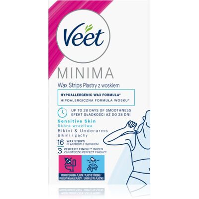 Veet Minima Hypoallergene wasstrips voor gevoelige huid - Wasstrips Veet Minima Hypoallergene wasstrips voor gevoelige huid - Wasstrips