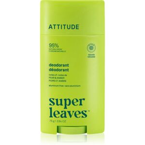 Attitude Super Leaves Natural Deodorant Deodorant Pear & Amber 75 g Attitude Super Leaves Natural Deodorant Deodorant Pear & Amber 75 g