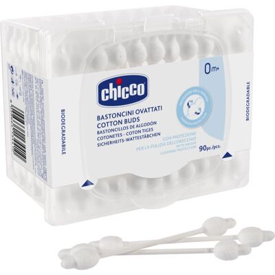 Chicco Baby Watjes - Zacht & Veilig voor Oren - 90 stuks Chicco Baby Watjes - Zacht & Veilig voor Oren - 90 stuks