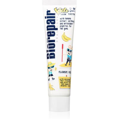 Biorepair Kids 0-6 Jaar Banaan Tandpasta - Tandpasta voor kinderen Biorepair Kids 0-6 Jaar Banaan Tandpasta - Tandpasta voor kinderen