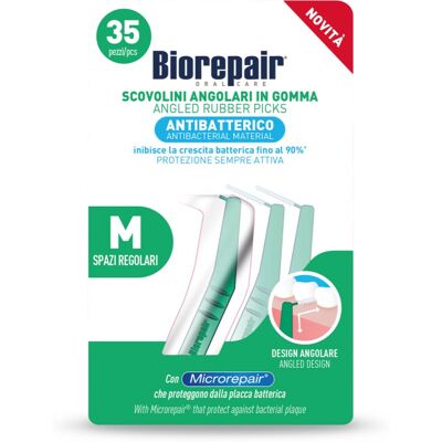 Biorepair Rubber Picks Medium Dentale Tandenstokers 35 st Biorepair Rubber Picks Medium Dentale Tandenstokers 35 st