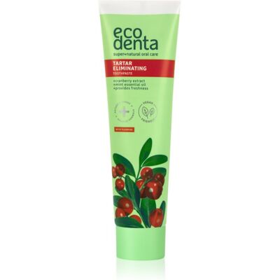 Ecodenta Green Tartar Eliminating Verfrissende Tandpasta tegen Tandsteen met Fluoride Smaak Cranberry 100 ml Ecodenta Green Tartar Eliminating Verfrissende Tandpasta tegen Tandsteen met Fluoride Smaak Cranberry 100 ml