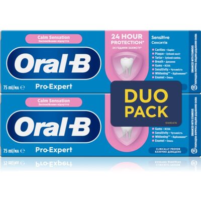 Oral-B Pro-Expert Calm Sensation Kalmerende Tandpasta 2x75 ml Oral-B Pro-Expert Calm Sensation Kalmerende Tandpasta 2x75 ml