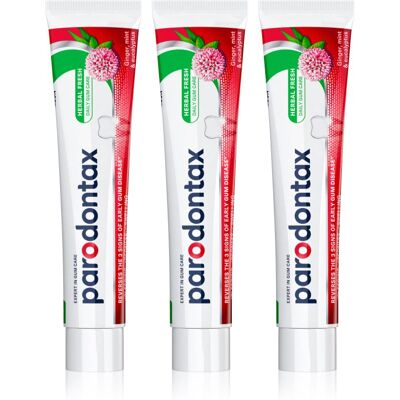Parodontax Herbal Fresh Tandpasta tegen Tandvleesbloeden 3x75 ml Parodontax Herbal Fresh Tandpasta tegen Tandvleesbloeden 3x75 ml