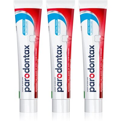 Parodontax Extra Fresh Tandpasta tegen Tandvlees Bloeden 3 x 75 ml Parodontax Extra Fresh Tandpasta tegen Tandvlees Bloeden 3 x 75 ml
