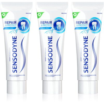 Sensodyne Repair & Protect Cool Mint Tandpasta voor Gevoelige Tanden 3x75 ml Sensodyne Repair & Protect Cool Mint Tandpasta voor Gevoelige Tanden 3x75 ml