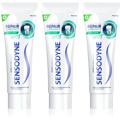 Sensodyne Repair & Protect Extra Fresh Tandpasta voor Bescherming van Tanden en Tandvlees 3x75 ml Sensodyne Repair & Protect Extra Fresh Tandpasta voor Bescherming van Tanden en Tandvlees 3x75 ml