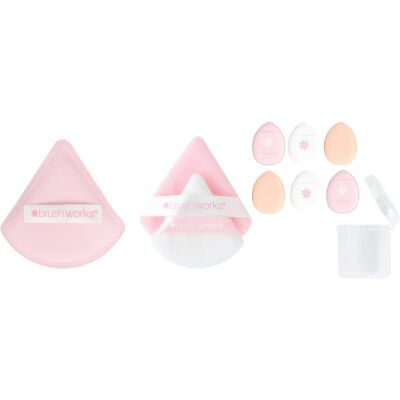 Brushworks Puff It Pretty Set set voor het Gezicht Brushworks Puff It Pretty Set set voor het Gezicht