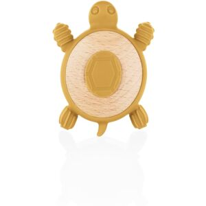 Zopa Siliconen Houten Bijtring Schildpad - Mosterdgeel - Bijtring voor Tanden Zopa Siliconen Houten Bijtring Schildpad - Mosterdgeel - Bijtring voor Tanden