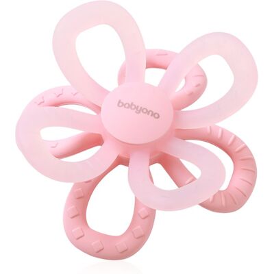 Babyono Baby Ono Roze Bloem Siliconen Bijtring - Bijtspeeltje Babyono Baby Ono Roze Bloem Siliconen Bijtring - Bijtspeeltje