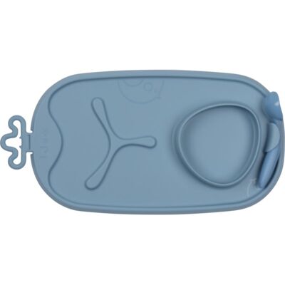 b.box - Roll Go - Blauw - Siliconen mat - Babyservies b.box - Roll Go - Blauw - Siliconen mat - Babyservies