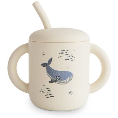 Mushie Babybeker - Siliconen 175ml - Verwijderbare deksel - Zacht rietje Mushie Babybeker - Siliconen 175ml - Verwijderbare deksel - Zacht rietje