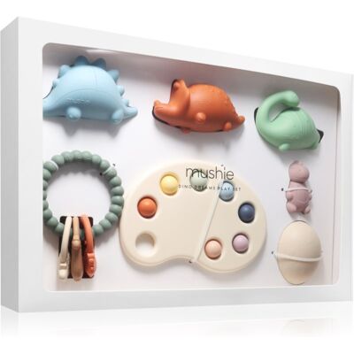 Mushie Dino Dreams set speeltjes voor Kinderen 3m+ Mushie Dino Dreams set speeltjes voor Kinderen 3m+