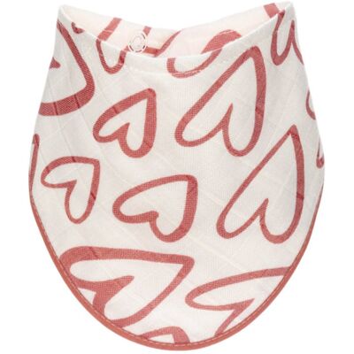 T-TOMI BIO Bamboo Bibs Pink Hearts slab 27 x 42 cm 1 st T-TOMI BIO Bamboo Bibs Pink Hearts slab 27 x 42 cm 1 st