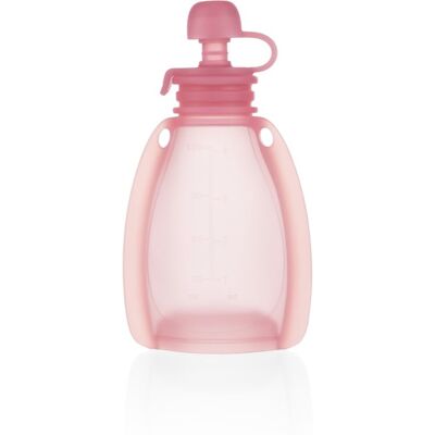 Zopa Herbruikbare Siliconen Baby Voedselzak - 120 ml, Roze, Reizen, BPA-vrij Zopa Herbruikbare Siliconen Baby Voedselzak - 120 ml, Roze, Reizen, BPA-vrij