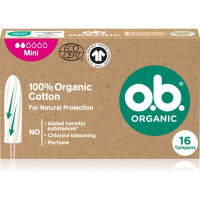 o.b. Organic Mini tampons 16 st o.b. Organic Mini tampons 16 st