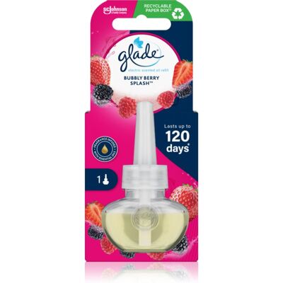 GLADE Bubbly Berry Splash elektrische diffuser navulling 20 ml GLADE Bubbly Berry Splash elektrische diffuser navulling 20 ml