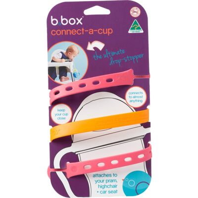 b.box Connect a Cup universele bevestigingsstrip Strawberry Shake 69 cm b.box Connect a Cup universele bevestigingsstrip Strawberry Shake 69 cm