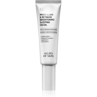 Allies of Skin Multi Acids & Retinoid Brightening Sleeping Facial - Gezichtsmasker Allies of Skin Multi Acids & Retinoid Brightening Sleeping Facial - Gezichtsmasker