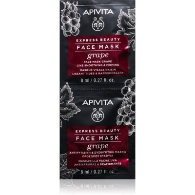 Apivita Express Beauty Grape Verstevigende Gezichtsmasker 2x8 ml Apivita Express Beauty Grape Verstevigende Gezichtsmasker 2x8 ml